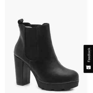 Boohoo Ellie Extreme Cleated Hiker Chelsea Boot